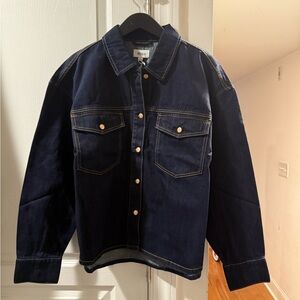 NWT Pistola Denim Mandy Denim Shacket - Countdown Dark Wash Jean Jacket